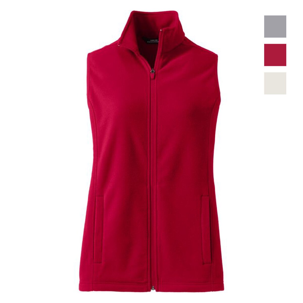 [11] Lands End Women's Thermacheck 100 Fleece Vest